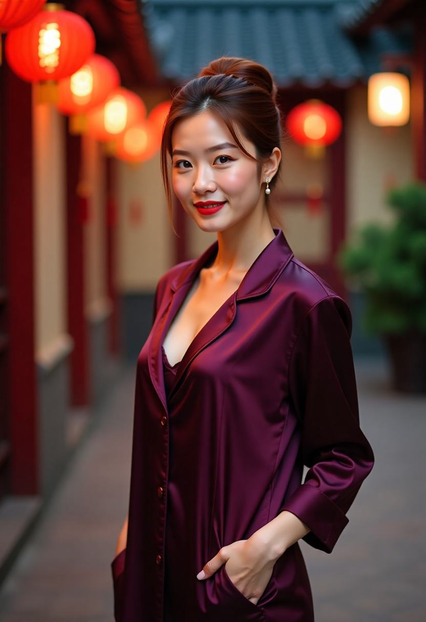 百号房门前的林照和顾青禾